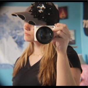 Rhinestone Flowered Hat